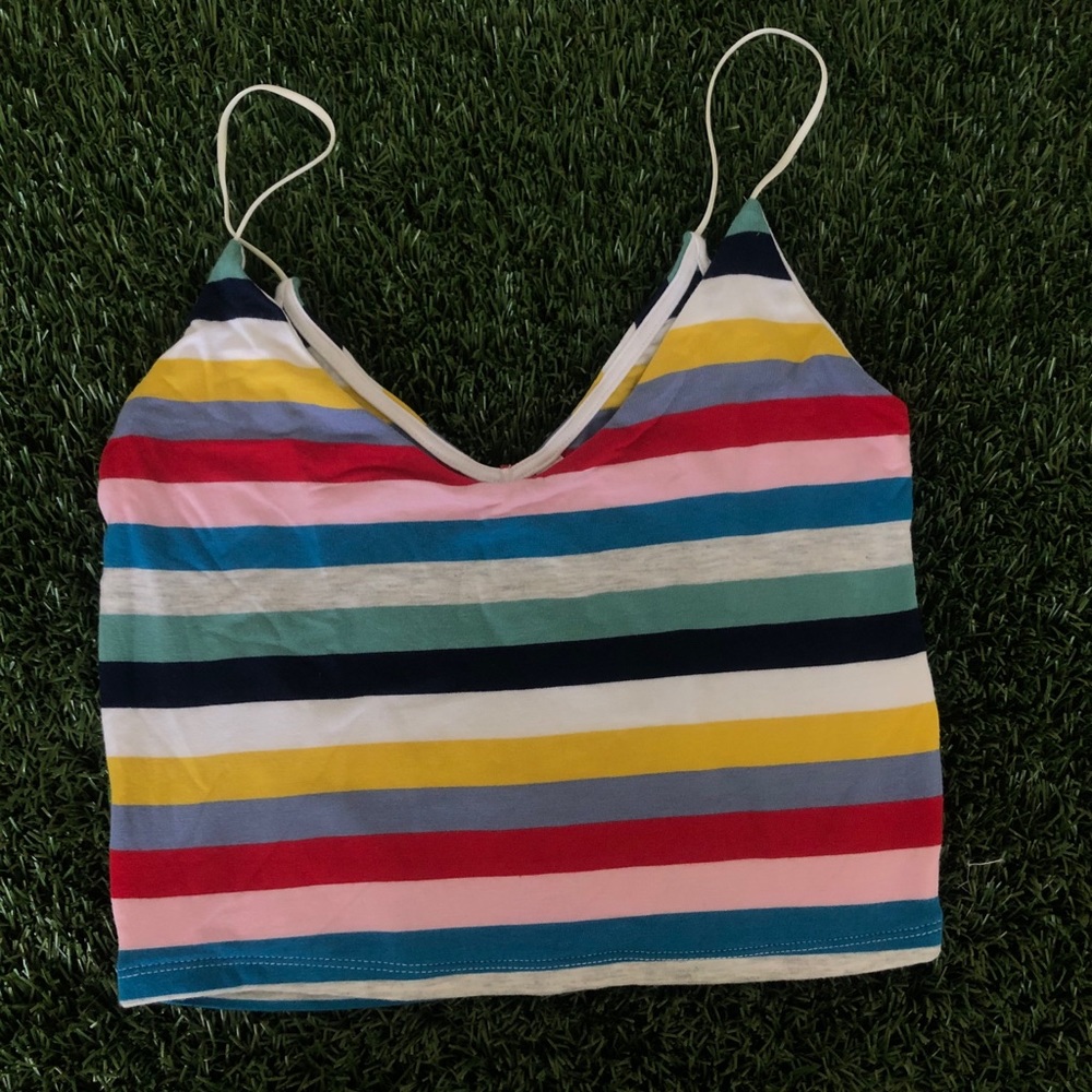 PS Basics by PacSun stripped colorful crop top